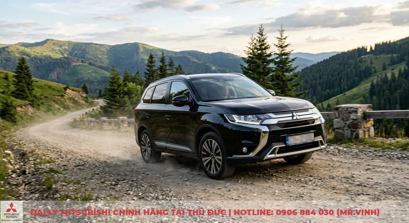 So sánh các phiên bản Mitsubishi Outlander: Thông số, giá & chọn bản nào 3 Mitsubishi Outlander 2.4 CVT vận hành mạnh mẽ trên đường đồi núi gồ ghề, thể hiện khả năng vượt địa hình vượt trội