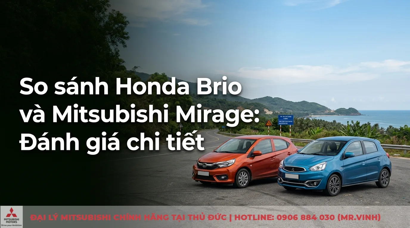 So sánh Honda Brio và Mitsubishi Mirage: Đánh giá chi tiết