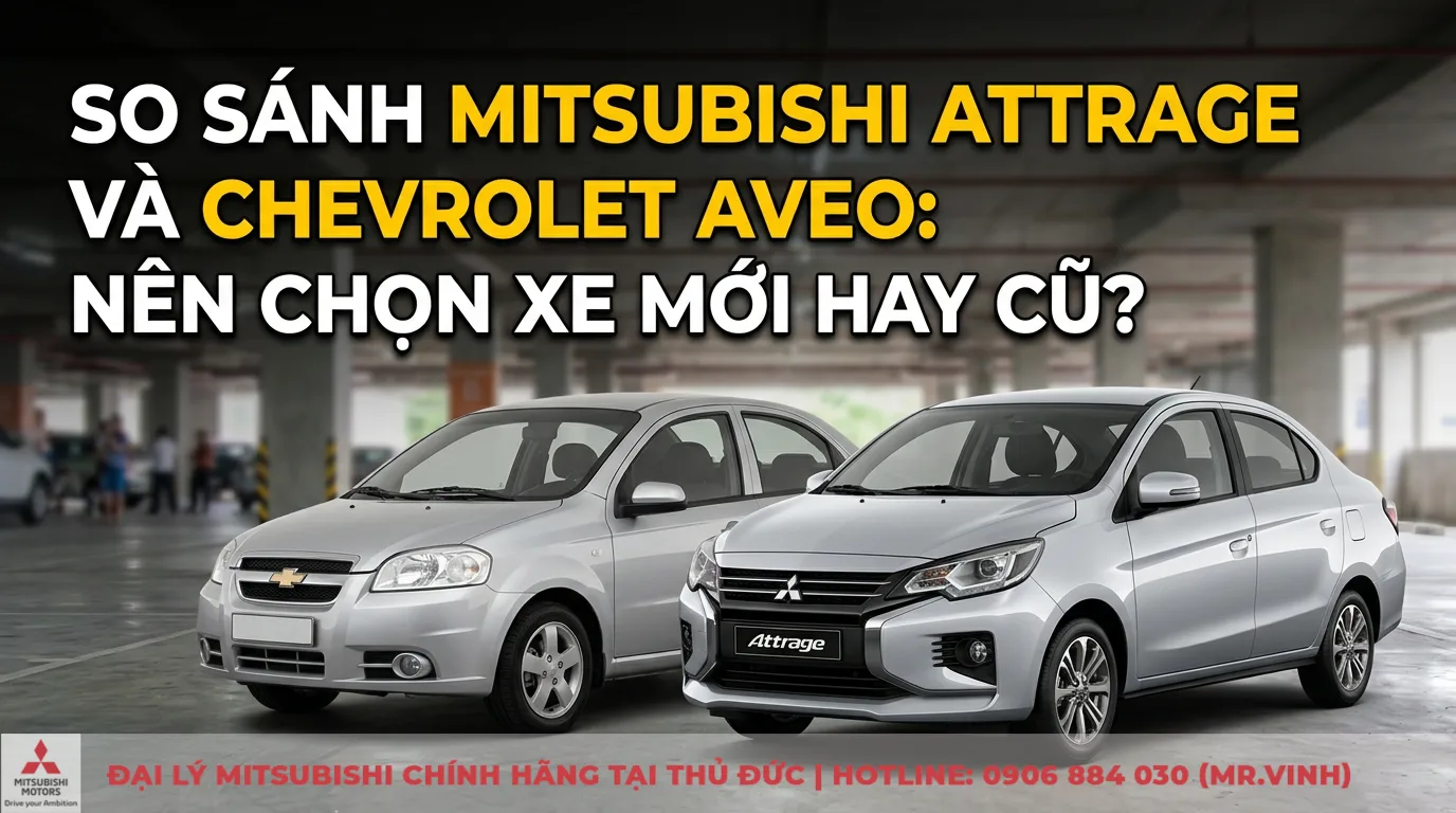 So sánh Mitsubishi Attrage và Chevrolet Aveo: Nên chọn xe mới hay cũ?