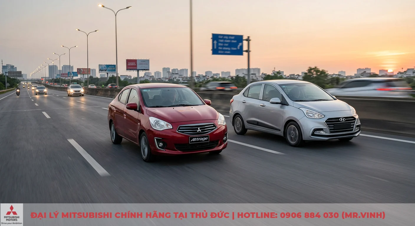 So sánh Mitsubishi Attrage và Grand i10 Sedan: Chọn bền bỉ hay tiện nghi? 2 So sánh động cơ, hộp số Mitsubishi Attrage và Hyundai Grand i10 Sedan về vận hành ổn định và tiết kiệm nhiên liệu