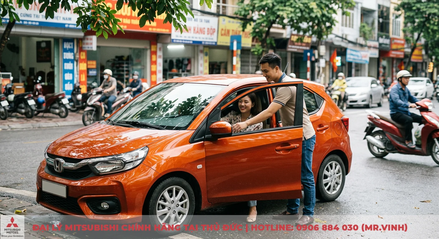 So sánh Mitsubishi Attrage và Honda Brio: Chọn xe nào phù hợp? 3 Honda Brio là lựa chọn lý tưởng cho cặp đôi trẻ tìm kiếm xe nhỏ gọn, thiết kế cá tính để di chuyển linh hoạt trong đô thị