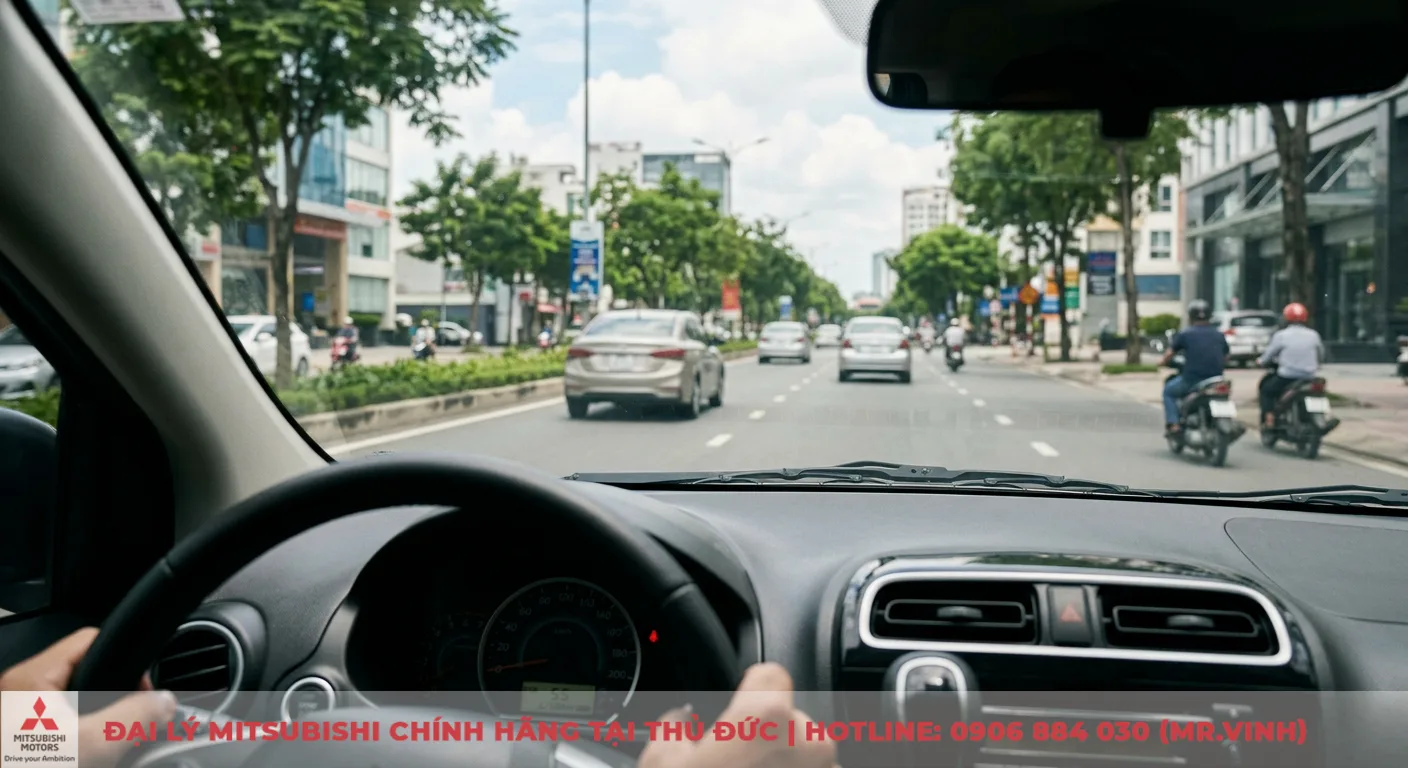 So sánh Mitsubishi Attrage và Kia Soluto: Đâu là lựa chọn tối ưu? 2 Trải nghiệm lái xe trên đường đô thị cho thấy khả năng vận hành linh hoạt và mức tiêu thụ nhiên liệu chỉ 5.5 lít/100km