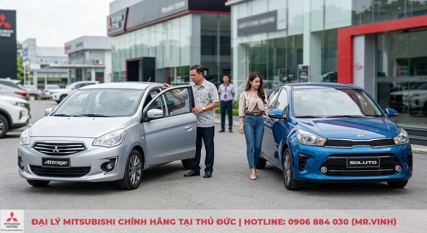 So sánh Mitsubishi Attrage và Kia Soluto: Đâu là lựa chọn tối ưu? 3 So sánh Mitsubishi Attrage và Kia Soluto giúp khách hàng chọn dòng xe phù hợp tại showroom Mitsubishi