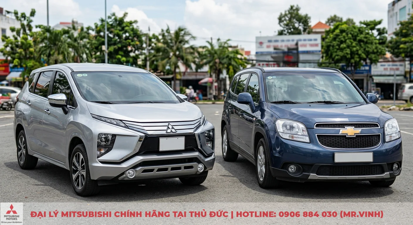 So sánh Mitsubishi Xpander và Chevrolet Orlando: MPV 7 chỗ nào tốt hơn? 1 Mitsubishi Xpander 2018 với triết lý Dynamic Shield và Chevrolet Orlando kiểu dáng mạnh mẽ đặc trưng của Mỹ