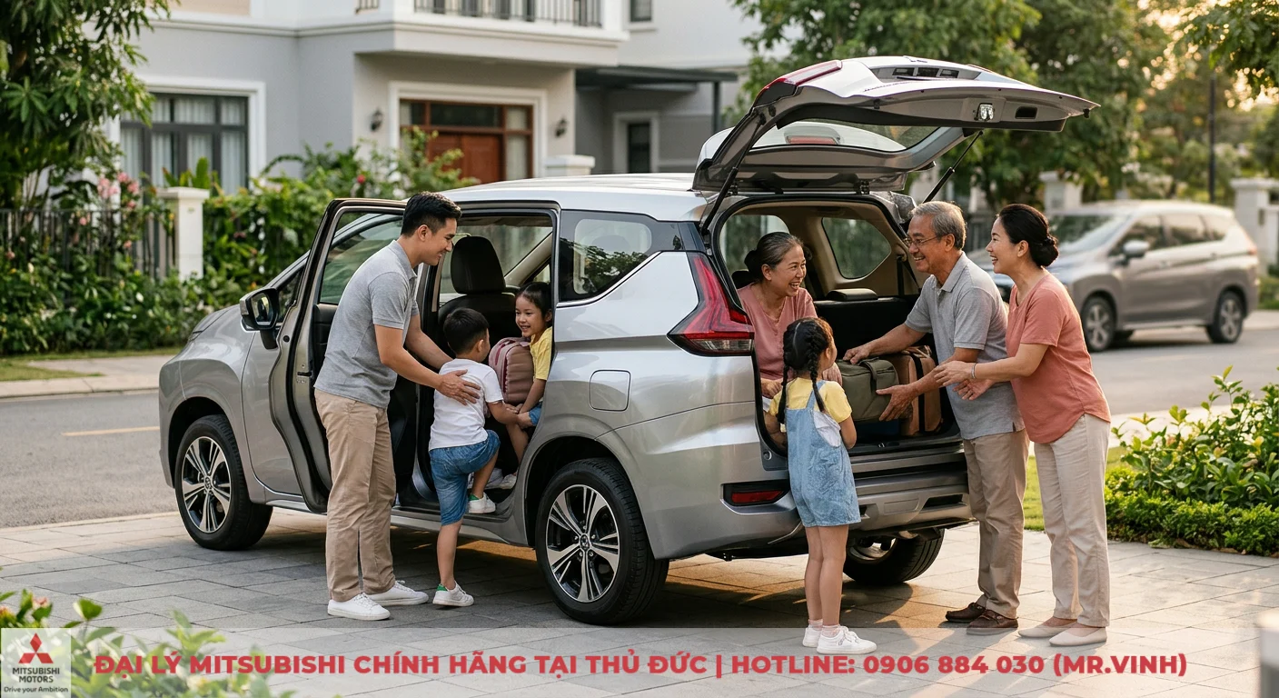 So sánh Mitsubishi Xpander và đối thủ 7 chỗ: Chọn xe nào phù hợp? 1 Xpander, mẫu MPV 7 chỗ phổ biến, đáp ứng tốt nhu cầu di chuyển và du lịch của các gia đình đông thành viên