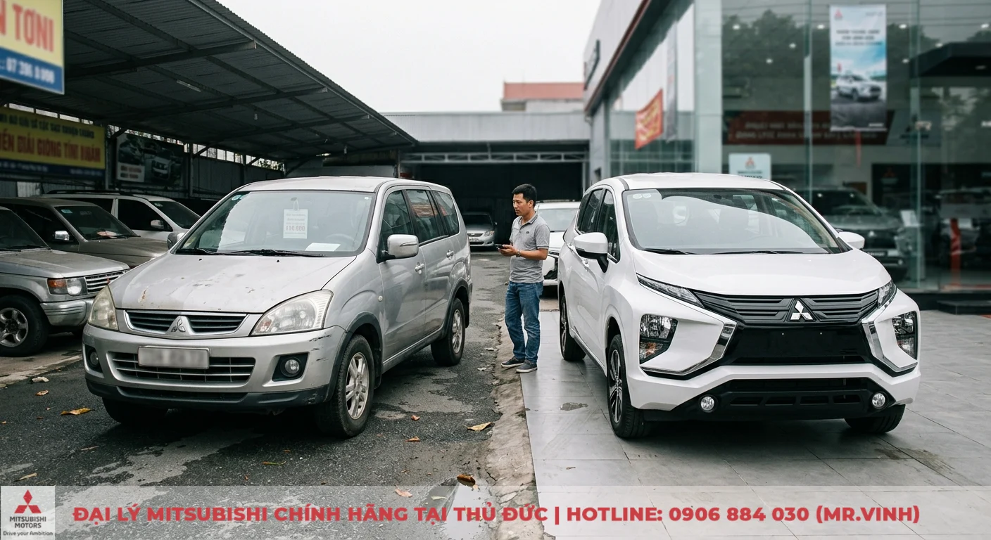 So sánh Mitsubishi Zinger với Xpander: Lựa chọn MPV nào? 1 So sánh Mitsubishi Zinger và Xpander, thể hiện rõ sự khác biệt giữa mẫu MPV cũ và phiên bản Xpander hiện đại