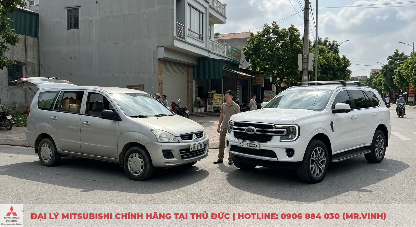So sánh Mitsubishi Zinger và Ford Everest: Thông số, công nghệ & chi phí 1 Mitsubishi Zinger cũ kỹ và Ford Everest đời mới nổi bật sự khác biệt thế hệ rõ rệt trên đường phố