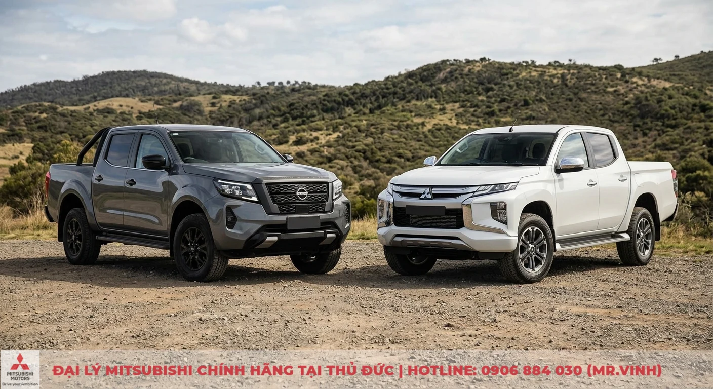 So sánh Nissan Navara VL và Mitsubishi Triton 4x4 AT: Chi tiết kỹ thuật 1 Nissan Navara VL và Mitsubishi Triton 4x4 AT, hai mẫu bán tải hàng đầu với thiết kế mạnh mẽ, bền bỉ, tiện nghi và an toàn