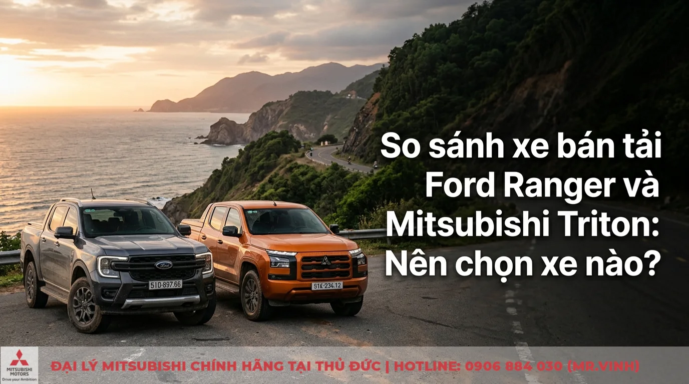 So sánh xe bán tải Ford Ranger và Mitsubishi Triton: Nên chọn xe nào?