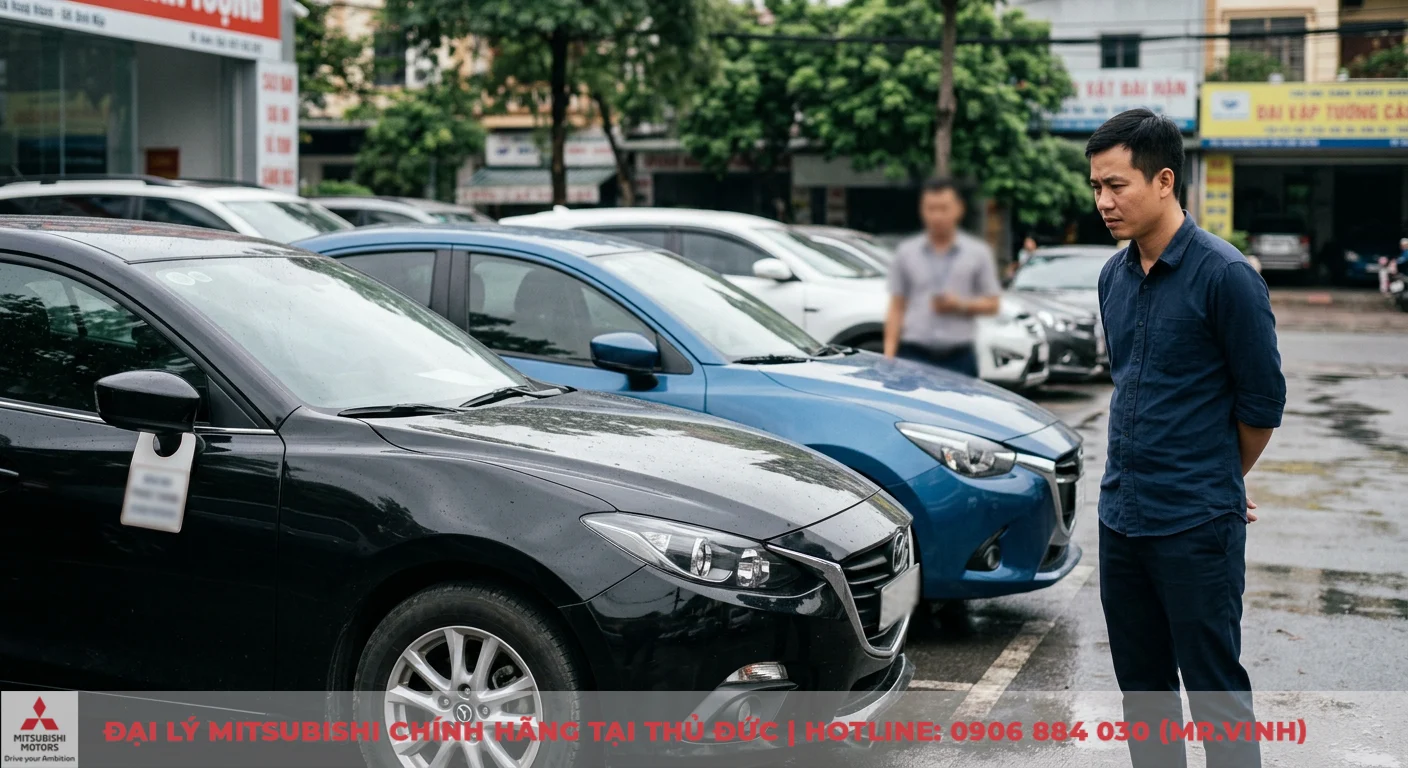 Tuổi Đinh Mão mua xe màu gì? Chọn màu hợp phong thủy, tài lộc 2 Màu xe Đinh Mão 1987 cần tránh để không gặp xui rủi, như xe ô tô màu đen và xanh nước biển đang đỗ