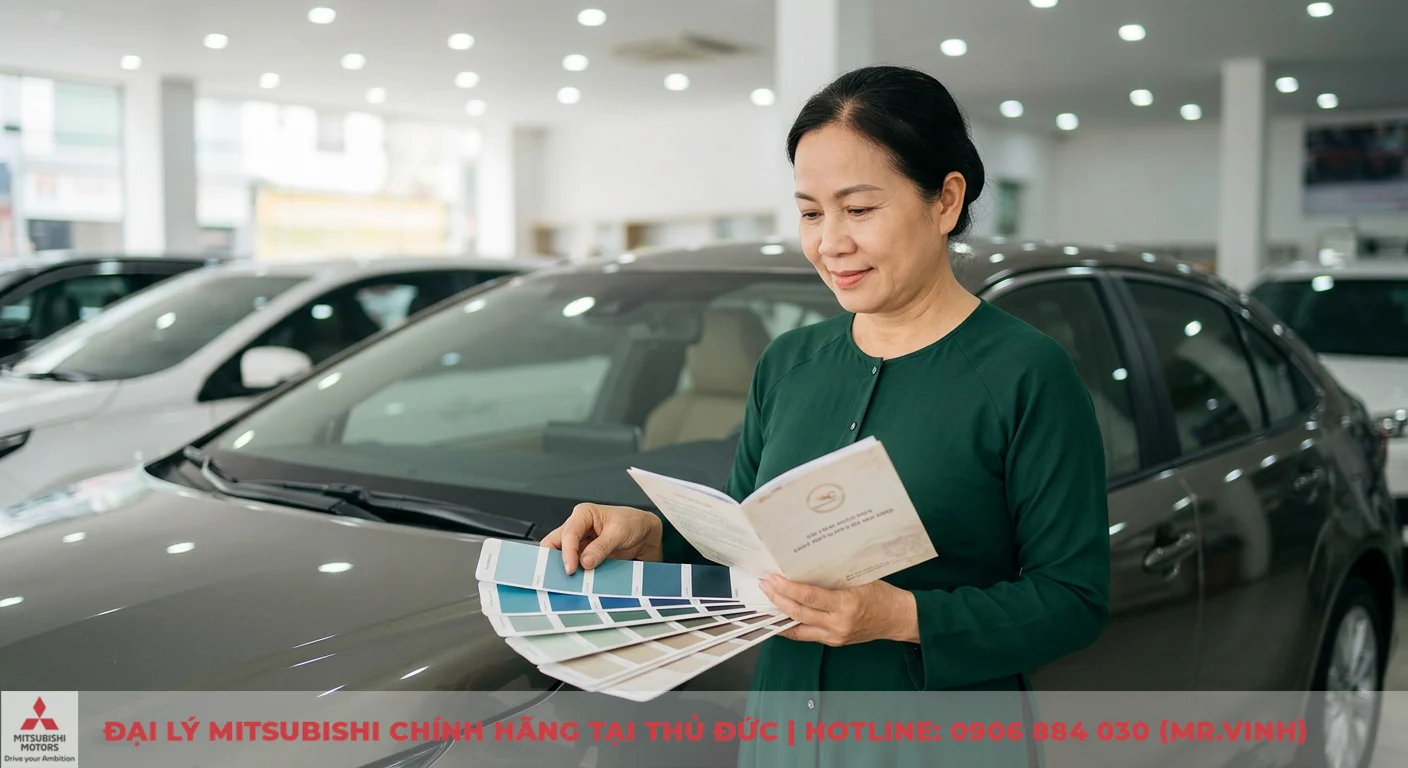 Tuổi Mùi mua xe màu gì hợp phong thủy? Tư vấn chi tiết theo mệnh 1 Người tuổi Mùi cân nhắc màu xe phong thủy, phụ nữ xem bảng màu và tài liệu để chọn xe hợp mệnh.