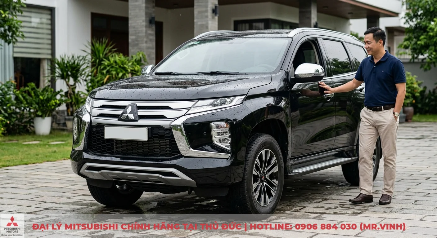 Tuổi nhâm tuất mua xe màu gì: hướng dẫn chọn màu hợp phong thủy 2 Xe Mitsubishi màu đen thể hiện sự sang trọng, quyền lực, là màu bản mệnh hợp phong thủy tuổi Nhâm Tuất