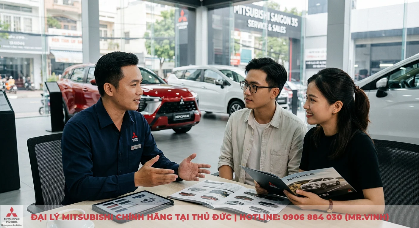Tuổi nhâm tuất mua xe màu gì: hướng dẫn chọn màu hợp phong thủy 3 Lời khuyên từ chuyên gia Mitsubishi Saigon 3S tư vấn khách hàng chọn xe hợp phong thủy và nhu cầu, xem catalog Xforce tại showroom