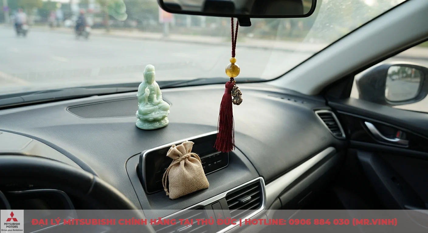 Tuổi Quý Dậu 1993 mua xe màu gì hợp mệnh, hút tài lộc? 3 Vật phẩm phong thủy hóa giải màu xe không hợp mệnh Quý Dậu 1993 như tượng Phật, dây treo và túi thơm trên táp-lô